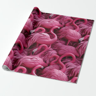 Papel De Presente Flamingos