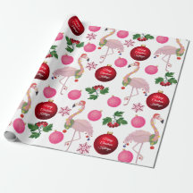 Flamingos de Natal Personalizados