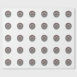 Papel De Presente Flash de Tatuagem da Liberdade Patriótico Tatuagem