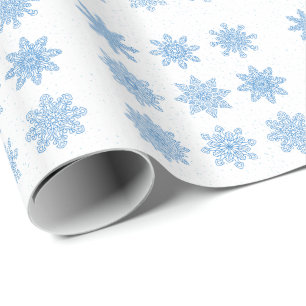 Papel De Presente Flasto de neve