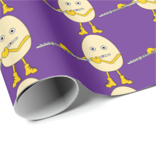 Papel De Presente Flauta Brincando De Ovo