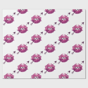 Papel de Presente "Flecha do Cupido" Atacado pelo