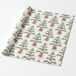 Papel De Presente Fleece Navidad Shenatal Tree