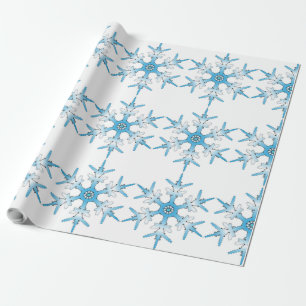 Papel De Presente Floco de Neve