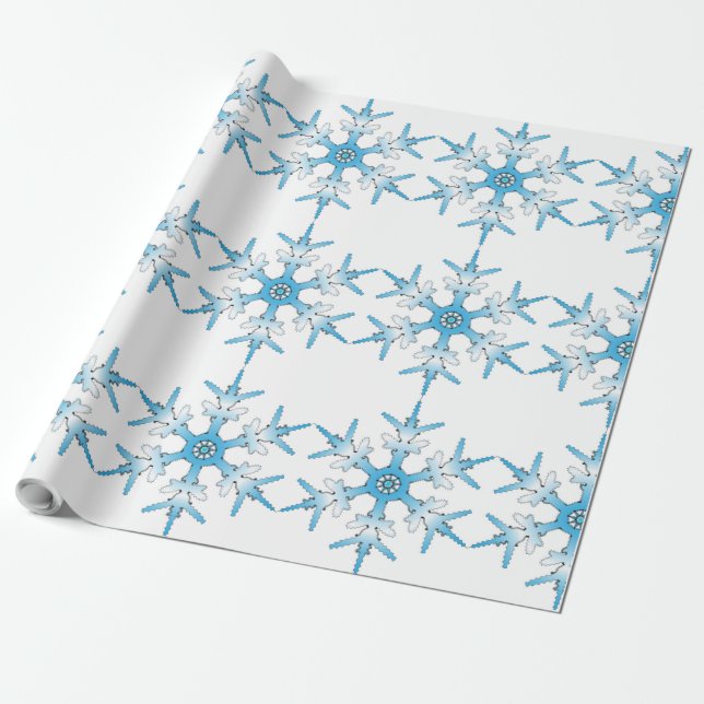 Papel De Presente Floco de Neve (Desenrolado)