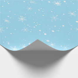 Papel De Presente Floco de neve branco de inverno Feriado de Natal C