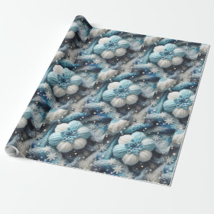 Papel De Presente Floco de neve de algodão
