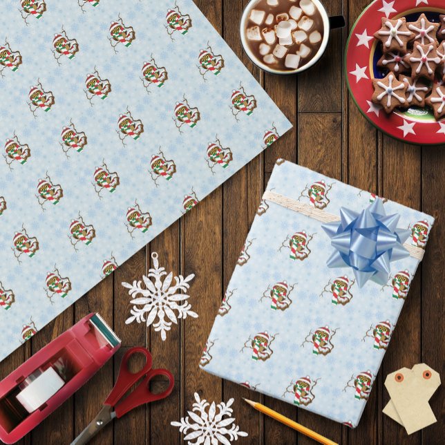 Papel De Presente Floco de Neve de Natal (Criador carregado)