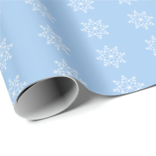 Papel De Presente Floco de neve Natal Padrão Natal Bebê Feriado Az