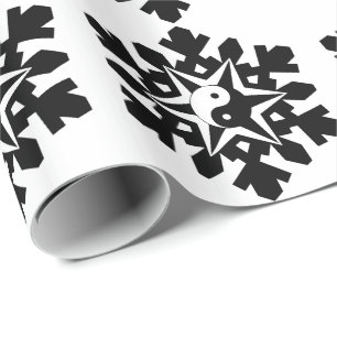 Papel De Presente Floco de neve - yin yang