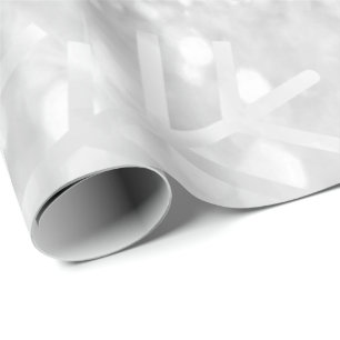 Papel De Presente Flocos de neve Cinzas de Natal Feriado Glitter