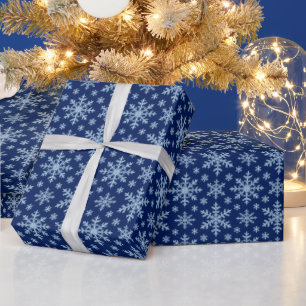 Papel De Presente Flocos de Neve Clássicos