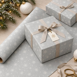 Papel De Presente Flocos de Neve de Marfim Macio em Massa de Modelar