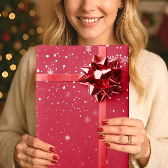 Papel De Presente Flocos de neve de natal (Criador carregado)