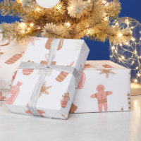 Flocos de neve de pão de Natal, cor-de-rosa-festiv