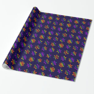 Papel De Presente Flocos de neve de trippy
