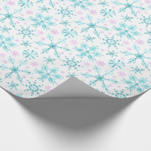 Papel De Presente Flocos de neve do inverno