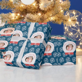 Papel De Presente Flocos de neve do primeiro Natal do bebê