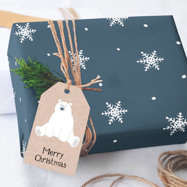 Papel De Presente Flocos de Neve Elegantes Natal  (Criador carregado)