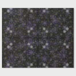 Papel De Presente Flocos de neve embrulhando papel