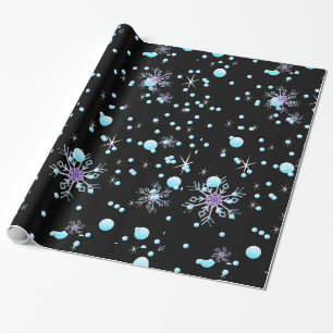 Papel De Presente Flocos de neve "Feliz Natal "
