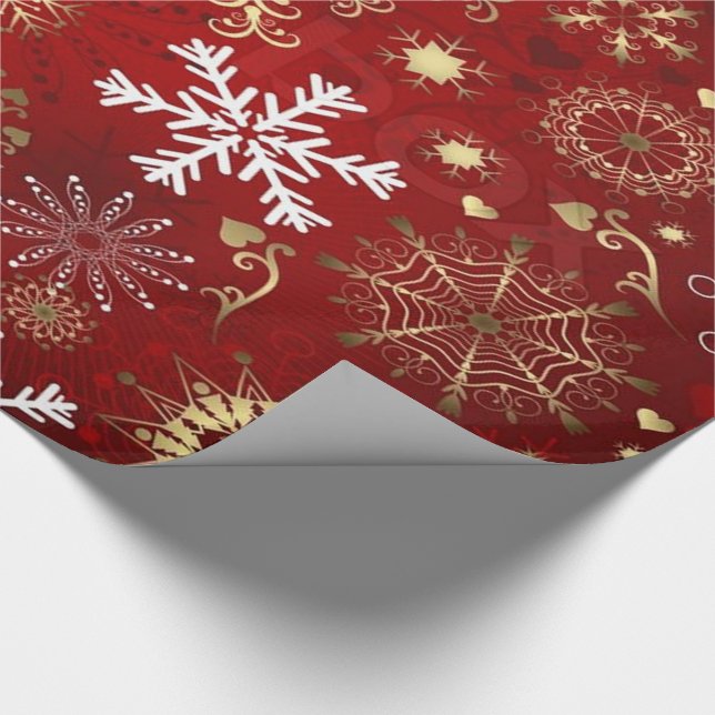 Papel De Presente Flocos de neve/molho de presente de Natal (Ponta)