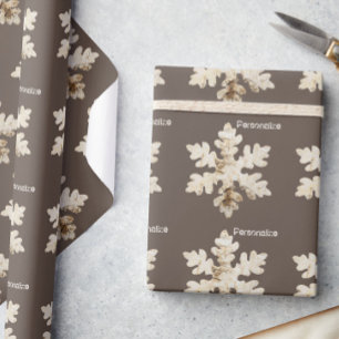 Papel De Presente Flocos de neve russos flocos de neve de inverno