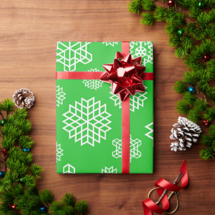 Papel De Presente Flocos de neve sem costura Natal