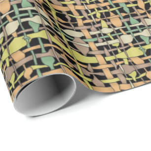 Papel De Presente Floffy Graphic Burlap Yellow