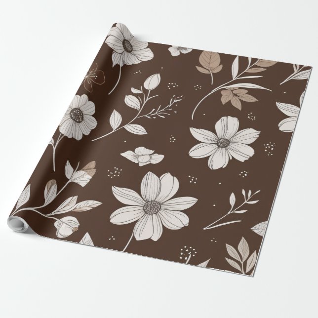 Papel De Presente flor (Desenrolado)