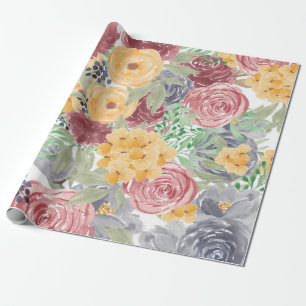 Papel De Presente Flor Coroa