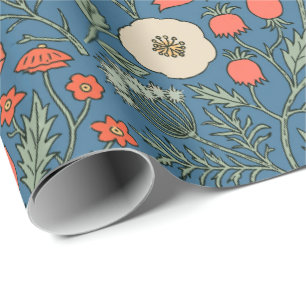 Papel De Presente Flor de Campo Botânica Vintage