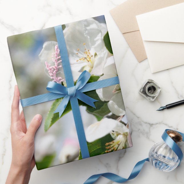 Papel De Presente Flor de cerejeira. (Presentear)