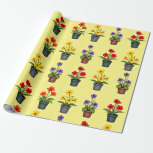 Papel De Presente Flor Divertido Bloomin