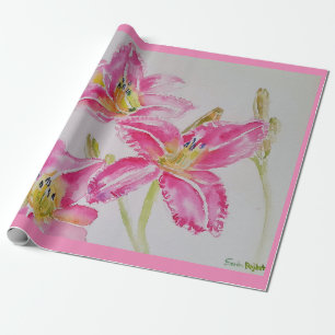 Papel De Presente Flor Flor Rosa bonito Flor