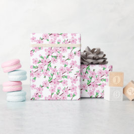 Papel De Presente Flor florescente de cereja
