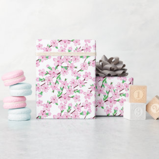 Papel De Presente Flor florescente de cereja