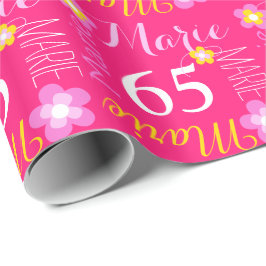 Papel De Presente Flor Marie conhecido feito sob encomenda