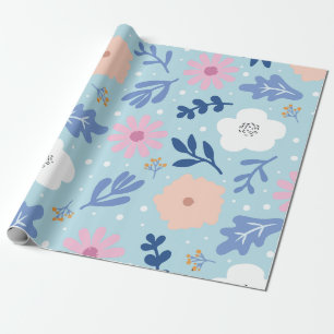 Papel De Presente Flor minimalista