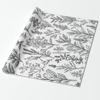 Papel De Presente Flor MInimalista