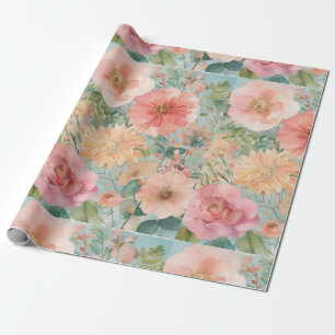 Papel De Presente flor mole