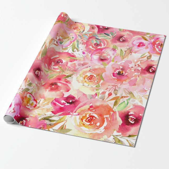 Papel De Presente Flor Orquídea (Desenrolado)