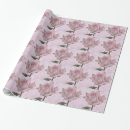 Papel De Presente Flor Rosa Rosa Rosa Suave