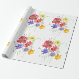 Papel De Presente Flor selvagem