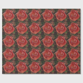 Papel De Presente flor vermelha