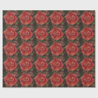 Papel De Presente flor vermelha
