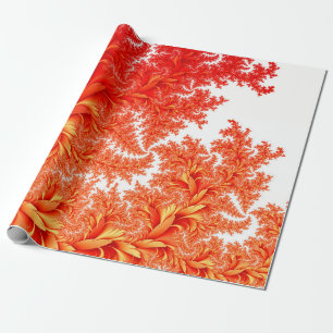 Papel De Presente Flora floresce fundo