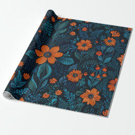 Papel De Presente Florais Elegantes