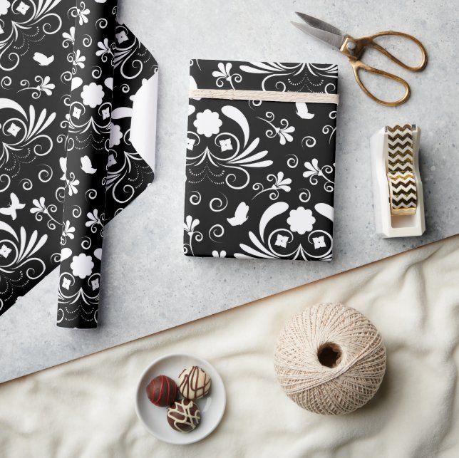 Papel De Presente Floral (Artesanato)