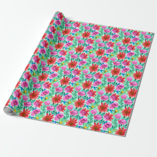Papel De Presente Floral bonito